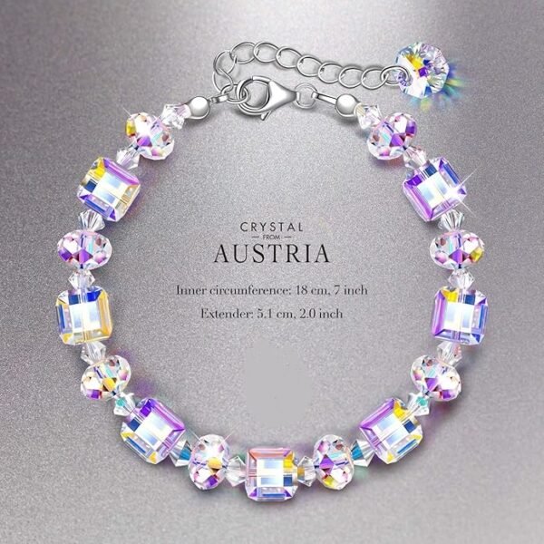 Little Romance ♥ Sterling Silver Bracelets for Women Northern Lights Crystals - Image 5